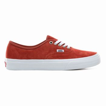 Damske Tenisky Vans Pig Suede Authentic Tmavo Červené/Biele VA90WVKQA